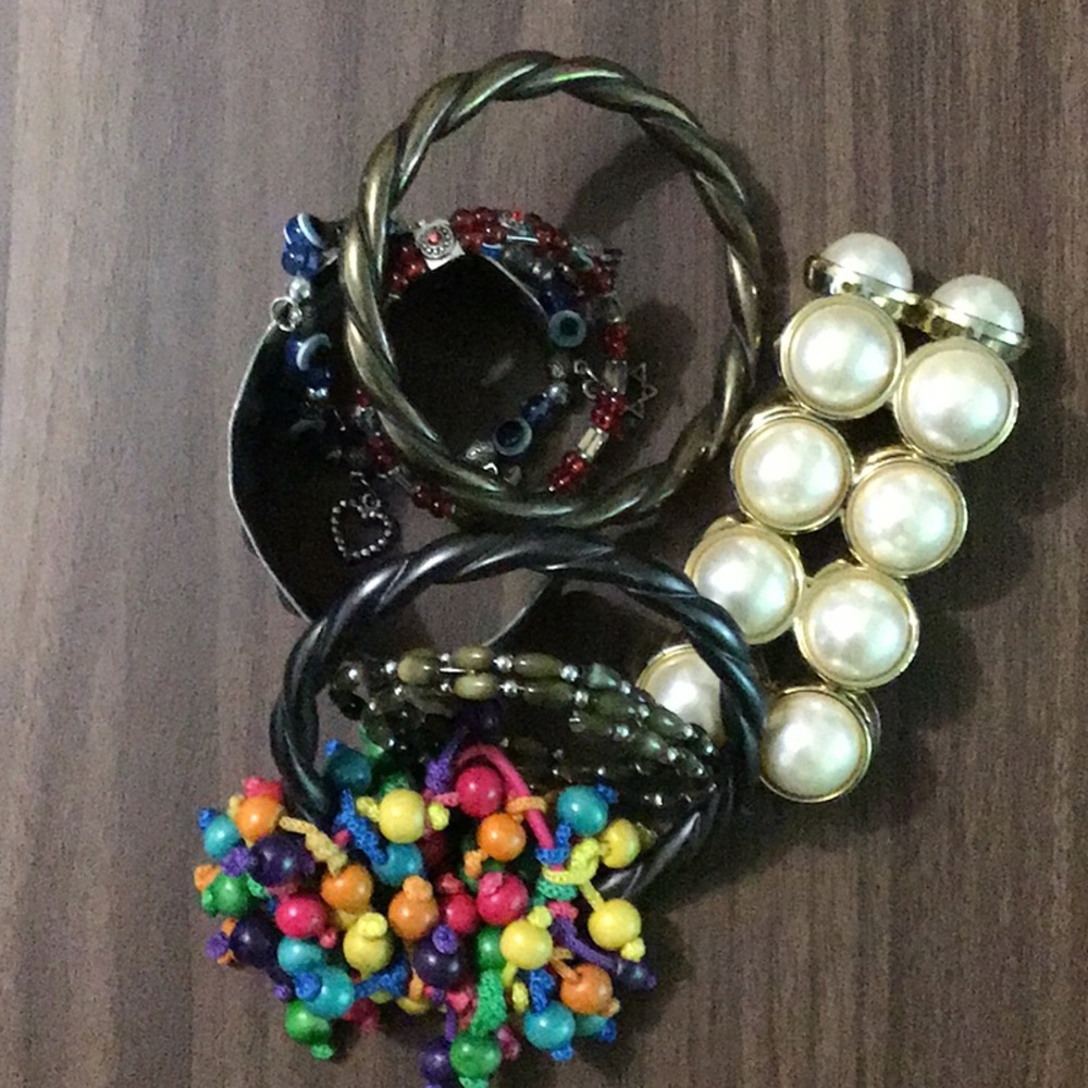 Bracelets.